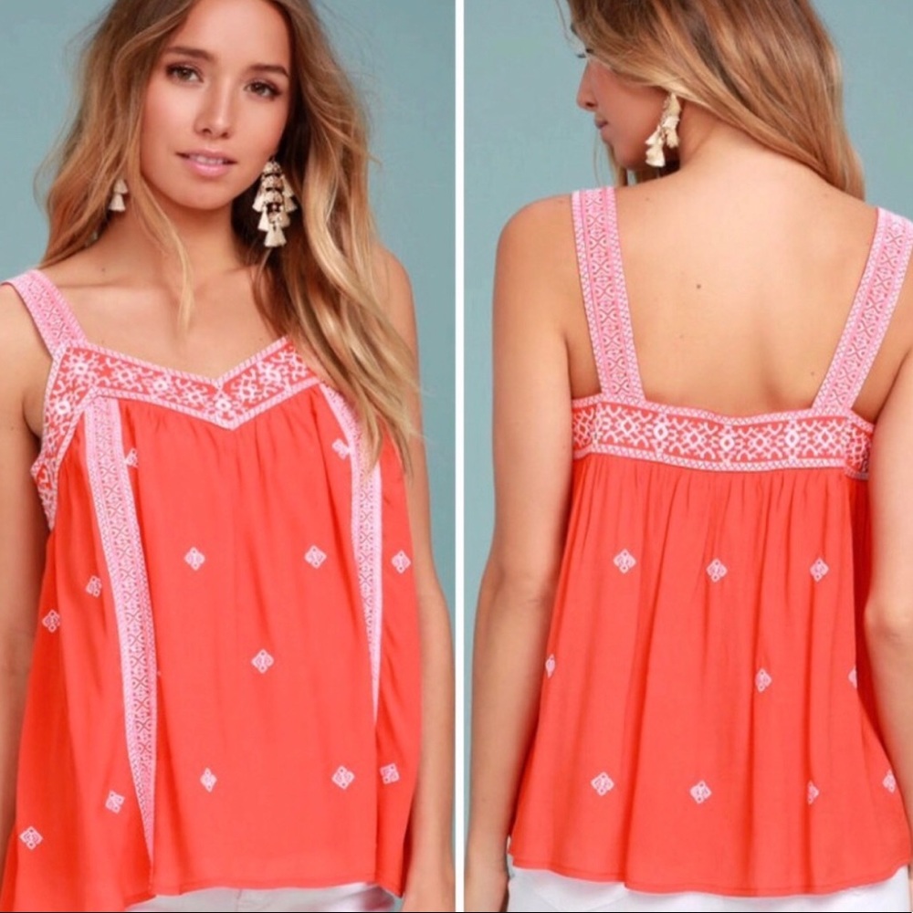 Day Trip Embroidered Top
